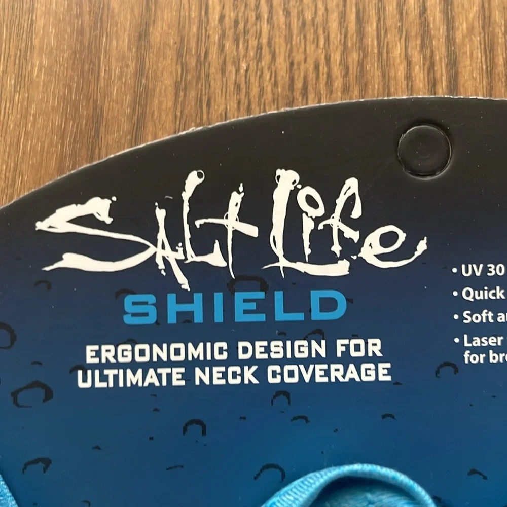 Salt life face shield blue